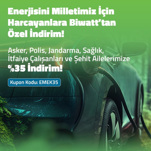 Enerjisini Milletimiz için Harcayanlara %35 İndirim